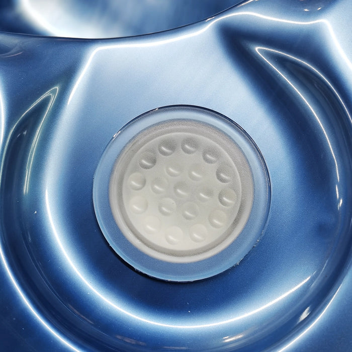 Outdoor 3–4-Seater Small Hot Tub – Ocean Wave Finish, 44 Jets, 3 kW Heater & LEDs