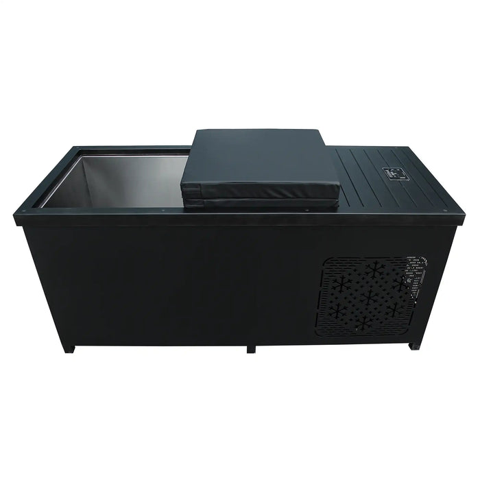 Outdoor Hot and Cold Plunge Tub Combo | Built-in-Chiller  – Black