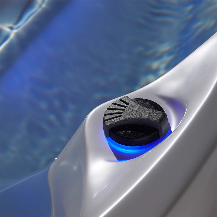 Outdoor 5-Seater Hot Tub – White Pearlescent, 62 Jets, 3 kW Heater, Full-Foam Insulation & LEDs