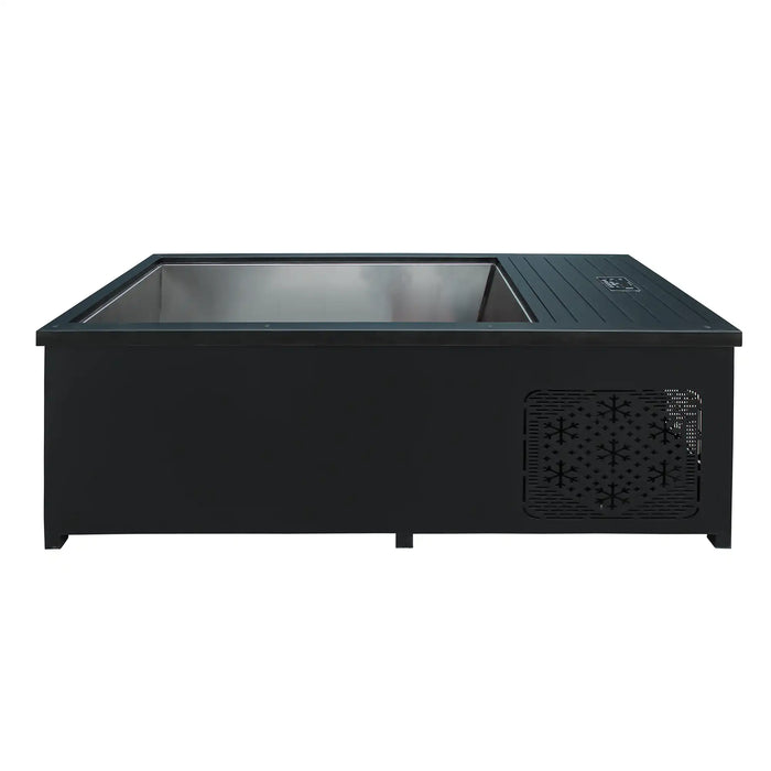 Outdoor Hot and Cold Plunge Tub Combo | Built-in-Chiller  – Black