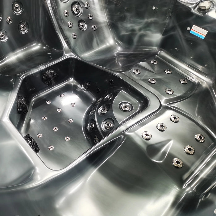 Outdoor 5-Seater Hot Tub – Midnight Opal Finish, 72 Jets, 3 kW Heater, Energy-Efficient LEDs & Audio