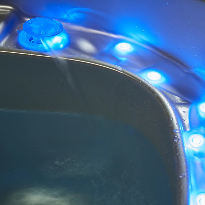 Outdoor 5-Seater Compact Hot Tub – 3 Recliners, 62 Jets & Bluetooth Audio