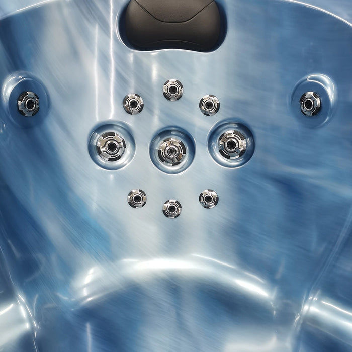 Outdoor 5-Seater Hot Tub – Midnight Opal Finish, 72 Jets, 3 kW Heater, Energy-Efficient LEDs & Audio