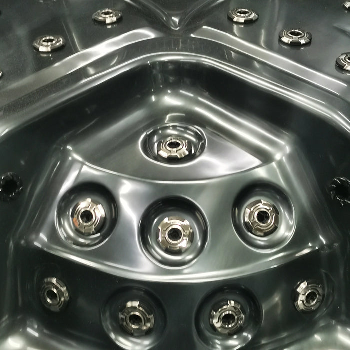 Outdoor 5-Seater Hot Tub – Midnight Opal Finish, 72 Jets, 3 kW Heater, Energy-Efficient LEDs & Audio