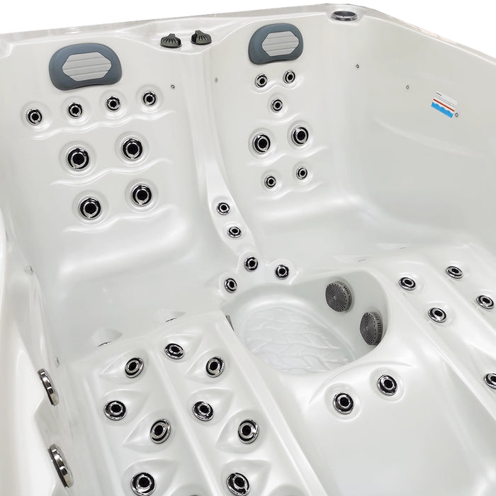 Outdoor 5-Seater Compact Hot Tub – 3 Recliners, 62 Jets & Bluetooth Audio