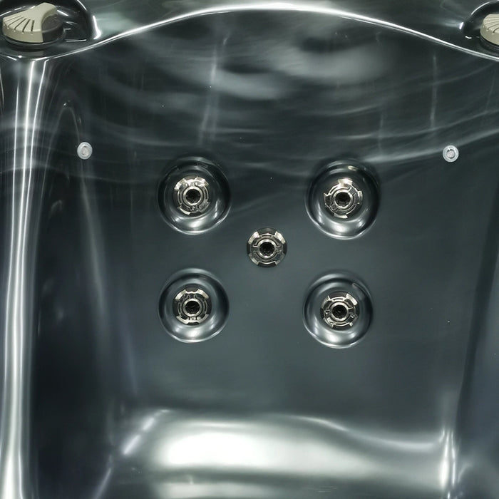 Outdoor 5-Seater Hot Tub – Midnight Opal Finish, 72 Jets, 3 kW Heater, Energy-Efficient LEDs & Audio