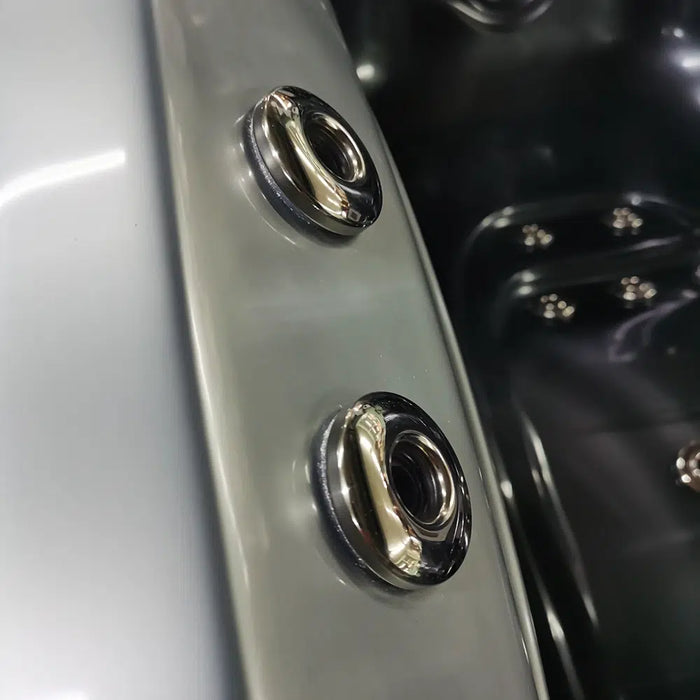 Outdoor 3–4-Seater Corner Hot Tub – Midnight Opal Finish, 44 Jets, 3 kW Heater & LEDs