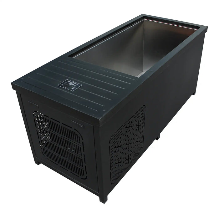Outdoor Hot and Cold Plunge Tub Combo | Built-in-Chiller  – Black