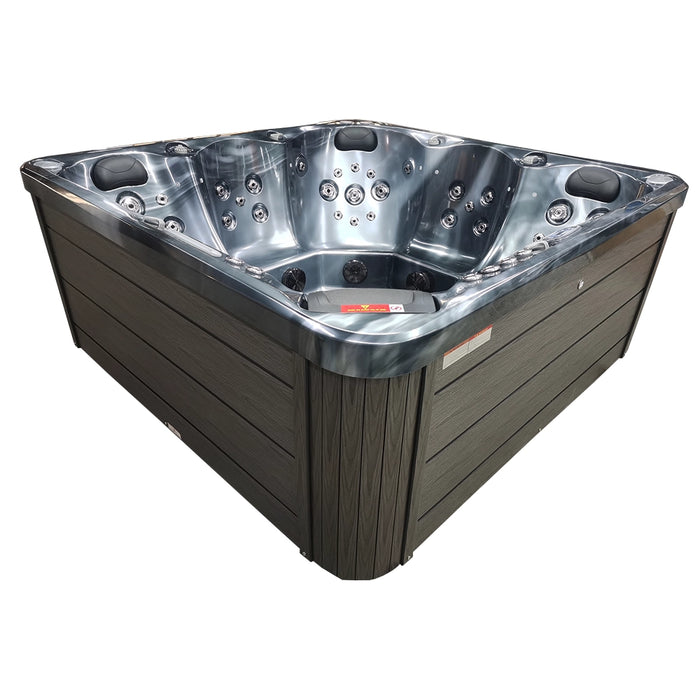 Outdoor 5-Seater Hot Tub – Midnight Opal Finish, 72 Jets, 3 kW Heater, Energy-Efficient LEDs & Audio