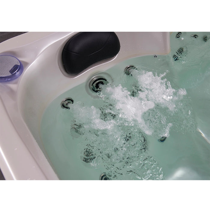 Outdoor 5-Seater Hot Tub – White Pearlescent, 62 Jets, 3 kW Heater, Full-Foam Insulation & LEDs