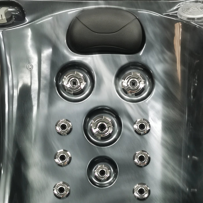 Outdoor 5-Seater Hot Tub – Midnight Opal Finish, 72 Jets, 3 kW Heater, Energy-Efficient LEDs & Audio
