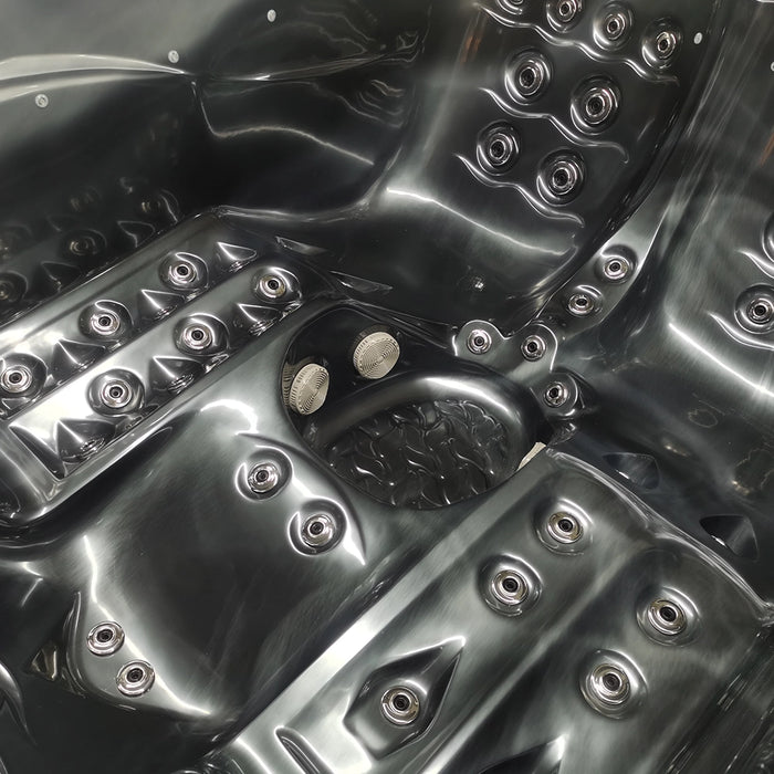 Outdoor 5-Seater Hot Tub – 3 Recliners, Midnight Opal Finish & Bluetooth Audio