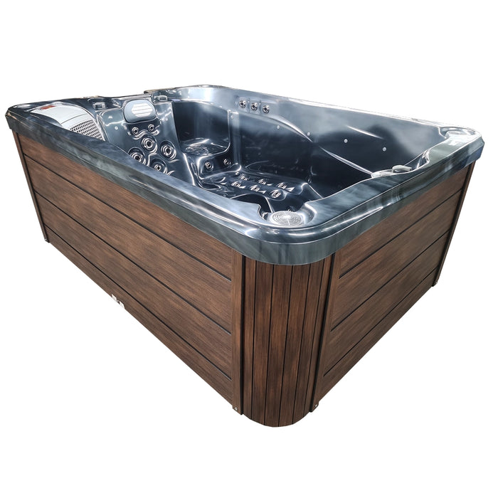 Outdoor 5-Seater Hot Tub – 3 Recliners, Midnight Opal Finish & Bluetooth Audio