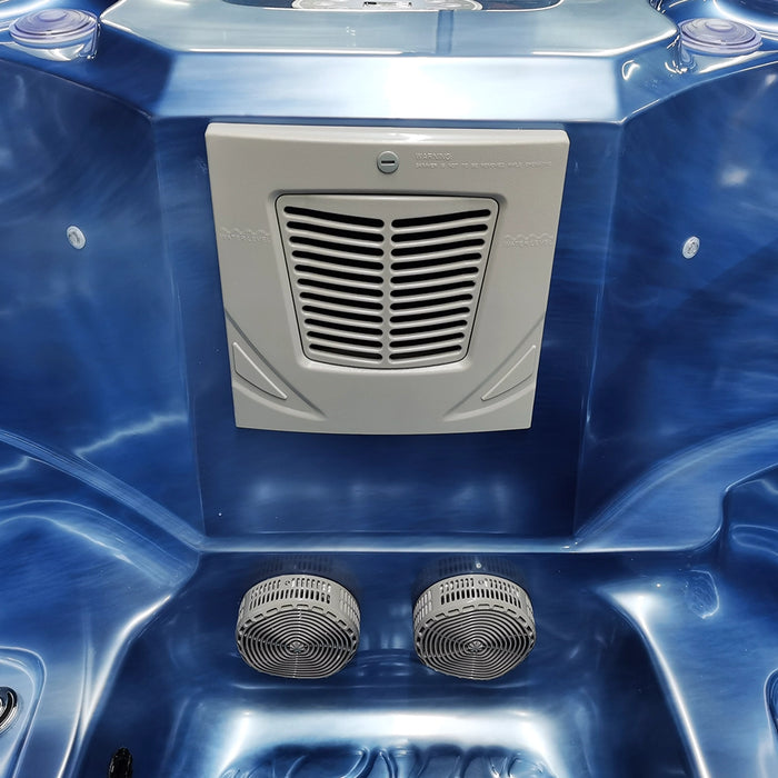 Outdoor 3–4-Seater Small Hot Tub – Ocean Wave Finish, 44 Jets, 3 kW Heater & LEDs
