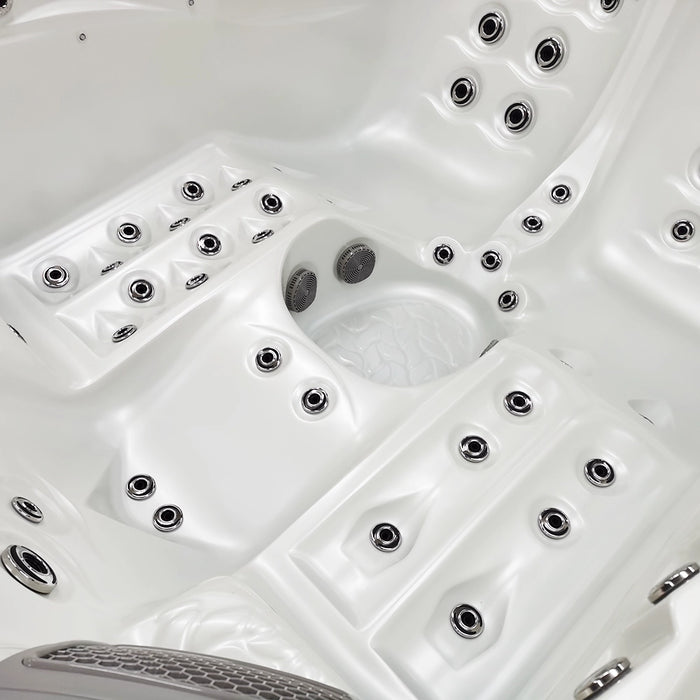 Outdoor 5-Seater Compact Hot Tub – 3 Recliners, 62 Jets & Bluetooth Audio