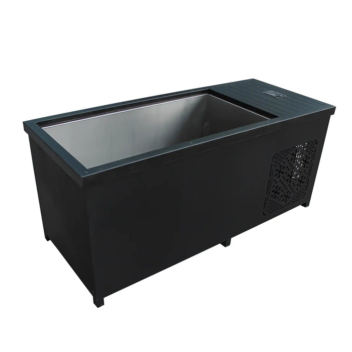 Outdoor Hot and Cold Plunge Tub Combo | Built-in-Chiller  – Black