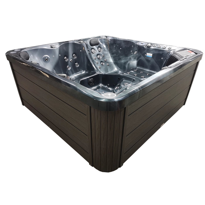 Outdoor 5-Seater Hot Tub – Midnight Opal Finish, 72 Jets, 3 kW Heater, Energy-Efficient LEDs & Audio