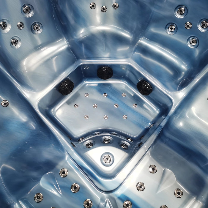 Outdoor 5-Seater Hot Tub – Midnight Opal Finish, 72 Jets, 3 kW Heater, Energy-Efficient LEDs & Audio