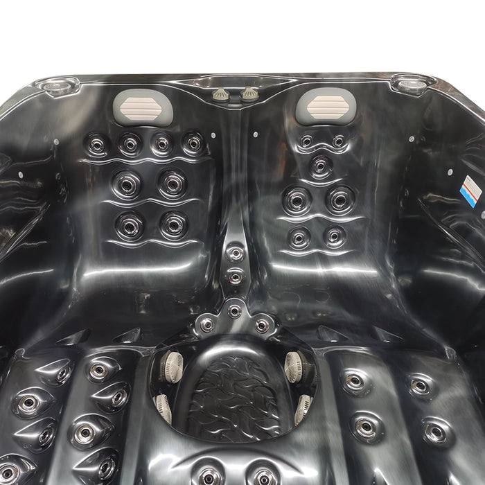 Outdoor 5-Seater Hot Tub – 3 Recliners, Midnight Opal Finish & Bluetooth Audio
