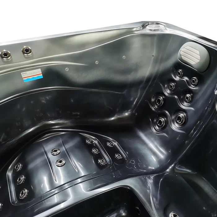 Outdoor 3–4-Seater Corner Hot Tub – Midnight Opal Finish, 44 Jets, 3 kW Heater & LEDs