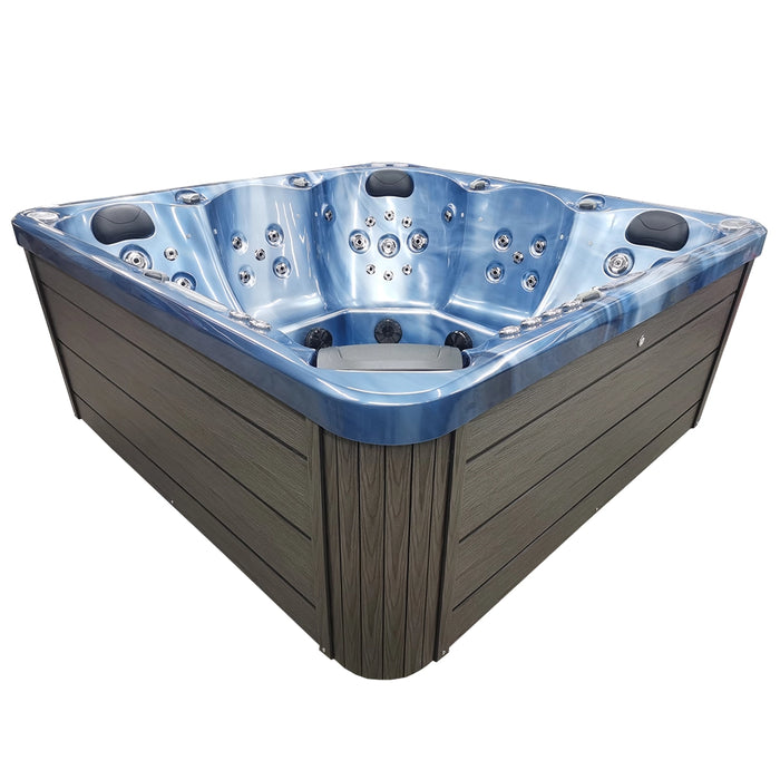 Outdoor 5-Seater Hot Tub – Midnight Opal Finish, 72 Jets, 3 kW Heater, Energy-Efficient LEDs & Audio