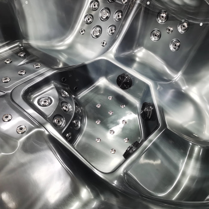 Outdoor 5-Seater Hot Tub – Midnight Opal Finish, 72 Jets, 3 kW Heater, Energy-Efficient LEDs & Audio