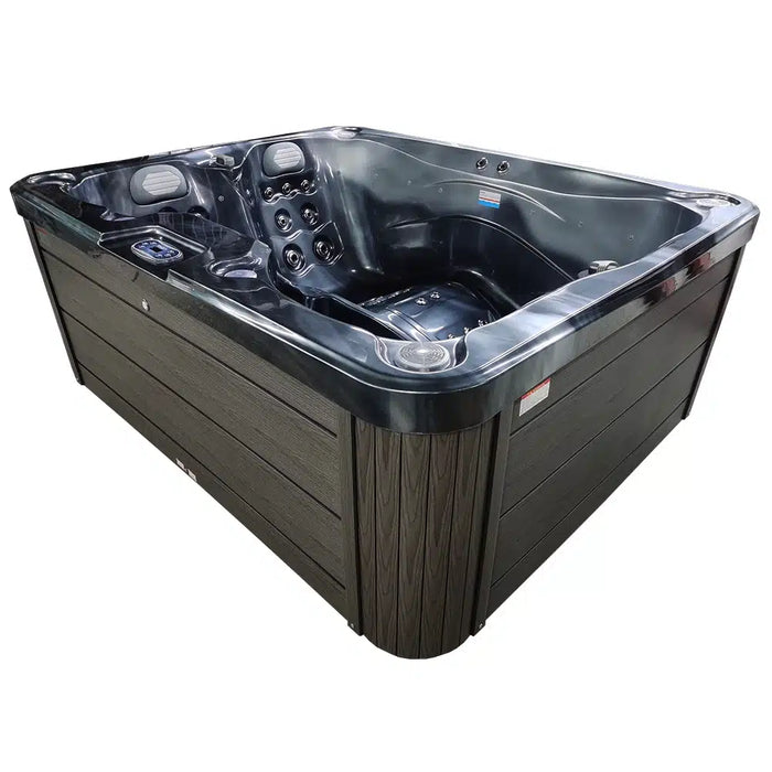 Outdoor 3–4-Seater Corner Hot Tub – Midnight Opal Finish, 44 Jets, 3 kW Heater & LEDs