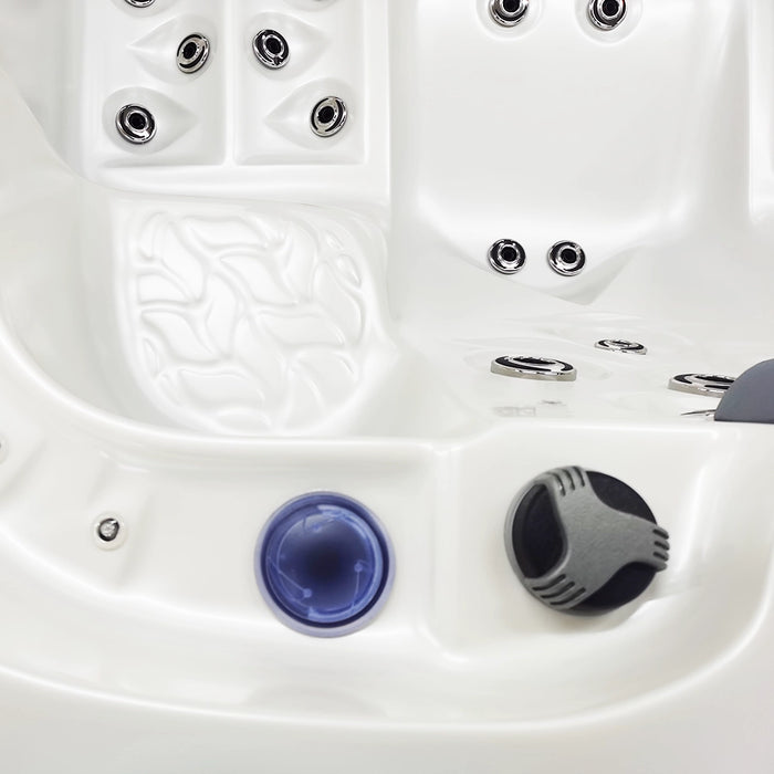 Outdoor 5-Seater Compact Hot Tub – 3 Recliners, 62 Jets & Bluetooth Audio