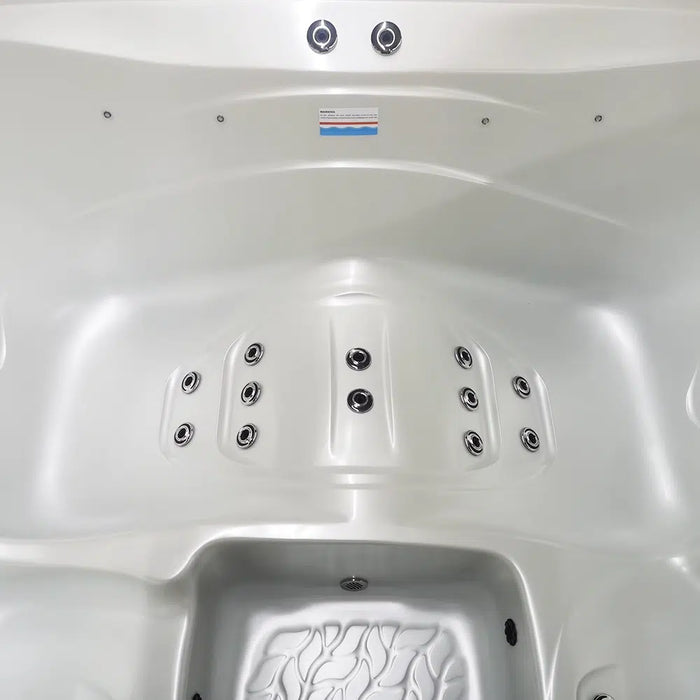 Outdoor 3–4-Seater Outdoor Hot Tub – 44 Jets, 3 kW Heater, Ozone, LEDs & Bluetooth