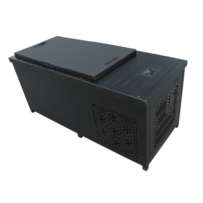 Outdoor Hot and Cold Plunge Tub Combo | Built-in-Chiller  – Black