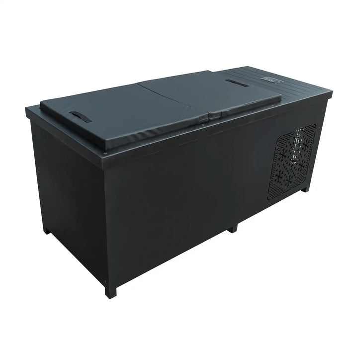 Outdoor Hot and Cold Plunge Tub Combo | Built-in-Chiller  – Black