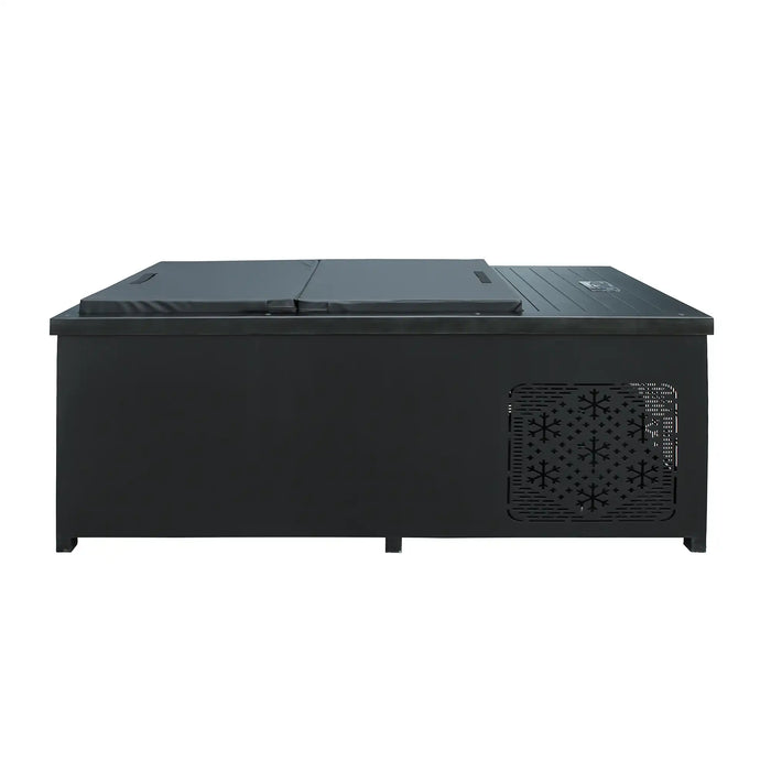 Outdoor Hot and Cold Plunge Tub Combo | Built-in-Chiller  – Black