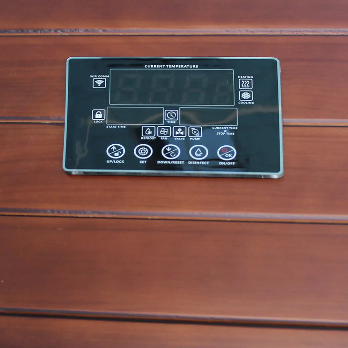 Outdoor Hot and Cold Plunge Tub Combo | Built-in-Chiller   – Brown