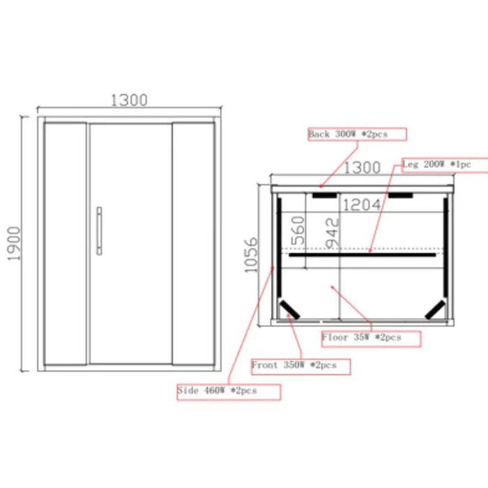 Jaquar Paire Infrared Sauna (2 Seater)